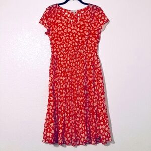 Indigo Rose Dress (Red Floral)
